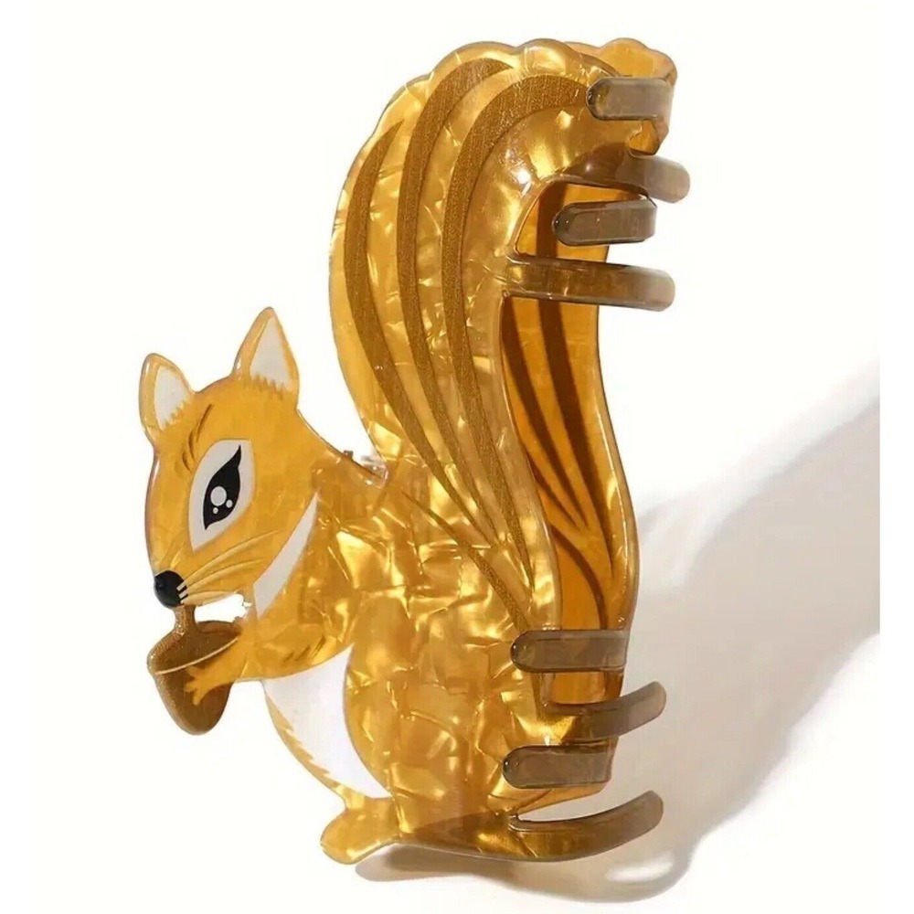 Squirrel Claw‎ Clip Novelty Hair Accessory Acrylic Hair Clip Animal Gift NEW